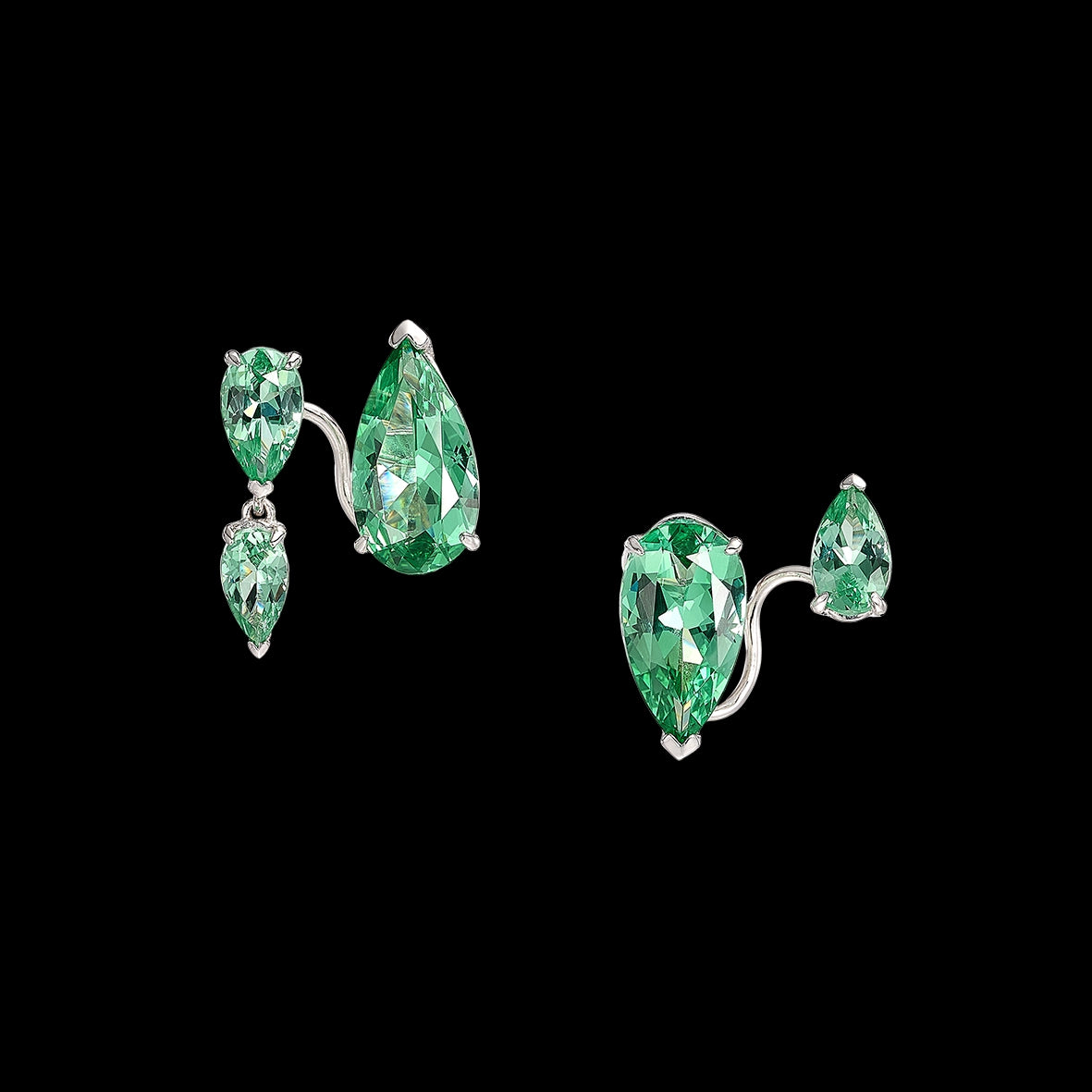 Tourmaline Floating Ear Huggies